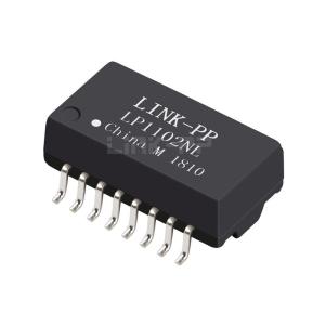 China Pulse H1102NLT Compatible LINK-PP LP1102NL Ethernet Lan Transformer Modules 10/100 Base-T Single Port SMD 16PIN factory