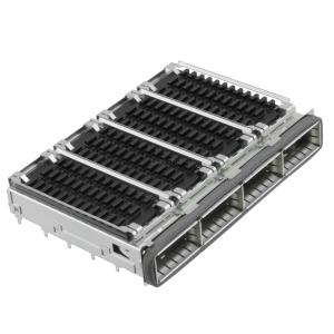 China TE 2170287-7 QSFP+ Cage Ganged (1x4) With Heat Sink Connector 14 Gb/s Elastomeric Gasket factory