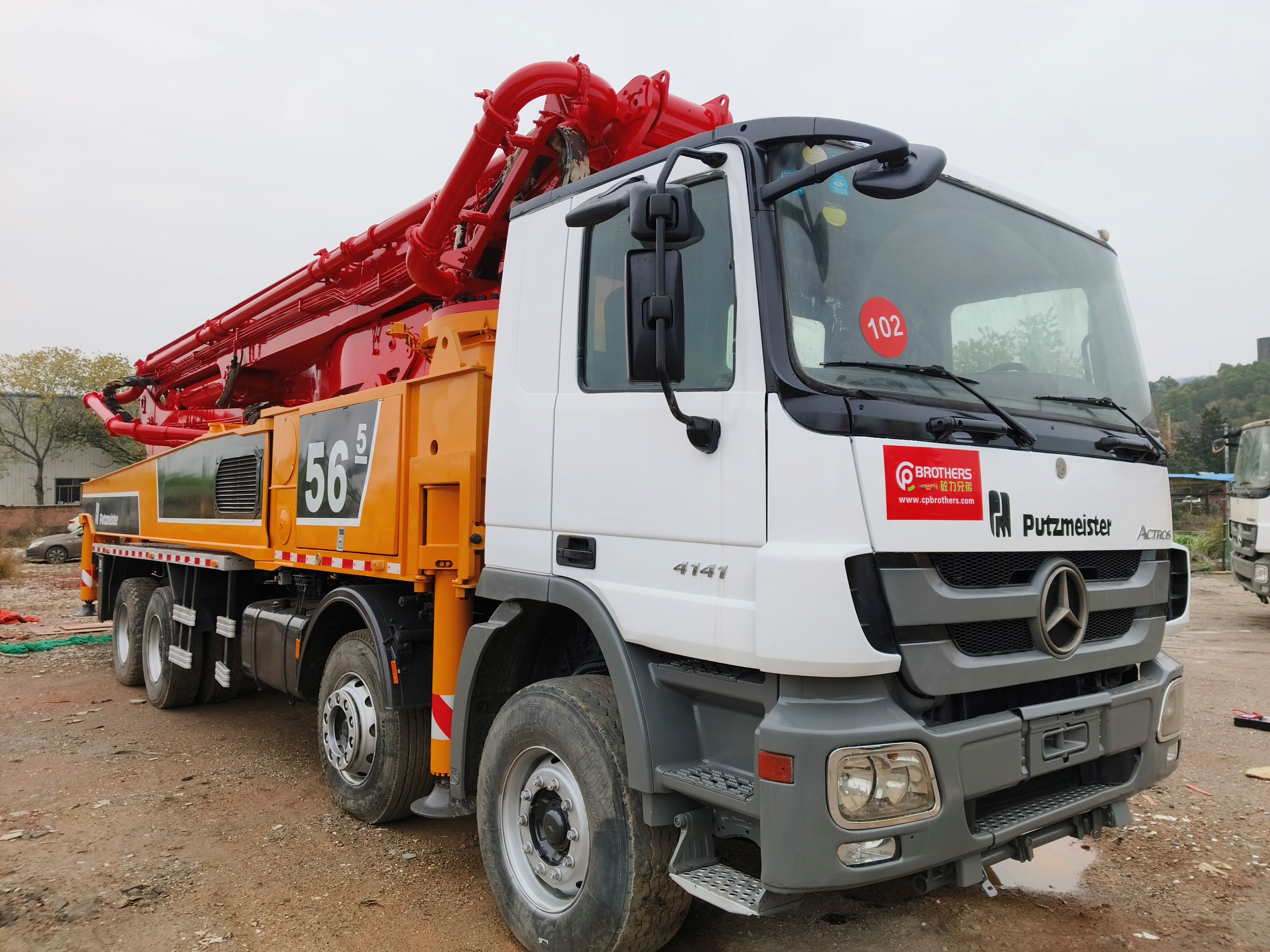 2013 Putzmeister 56m Concrete Pump on Mercedes Benz in Stock for Sale
