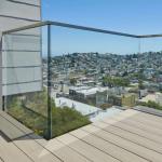 Frameless Glass Balcony Balustrade 12mm Thick Toughened Glass Balcony Railings