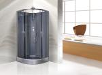 Quadrant Shower Cubicles 900 X 900 X 2250 MM Circle Grey ABS Tray Chrome