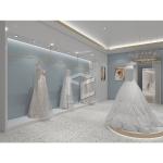 CNC Bridal Store Display Stands For Garments Shop Decoration