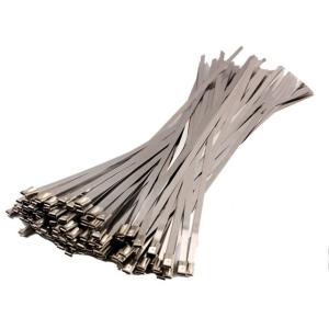 China 304 316 Fire-proof self-lock Stainless Steel Cable Ties with 16mm width factory