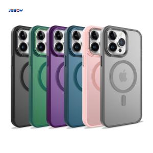 China Translucent Matte Magsafe Phone Wallet Shockproof Anti Fingerprint factory