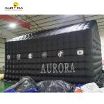 Bar Inflatable Nightclub Tent Event Black Inflatable Party Tent With LED