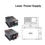 80-100W CO2 Laser Power Supply for CO2 Laser Engraving Cutting Machine MYJG-100W
