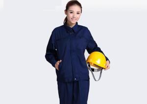 China Winter Industrial Work Uniform Jackets No Shrinkage Elastic Waistband With Logo Printing factory