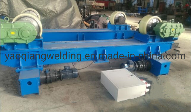 Adjustable Turning Rolls Welding Rotator HGZ Rubber And Steel Wheel 3500mm