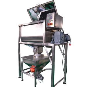 China 300L Additive Horizontal Ribbon Mixer Machine Electric / Air Power Driven factory