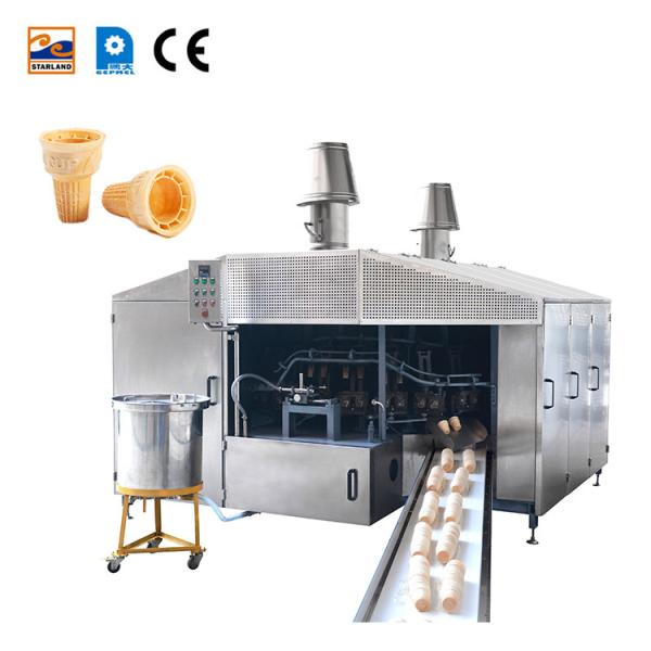 0.75kw 28 Molds Automatic Wafer Cone Production Line Wafer Biscuit Baking
