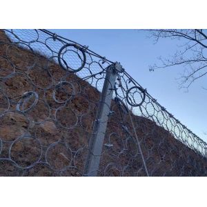 China Flexible Rockfall Protection Netting Providing Barrier Solutions to Minimize Rockfall Hazards on Slopes and Roadways factory