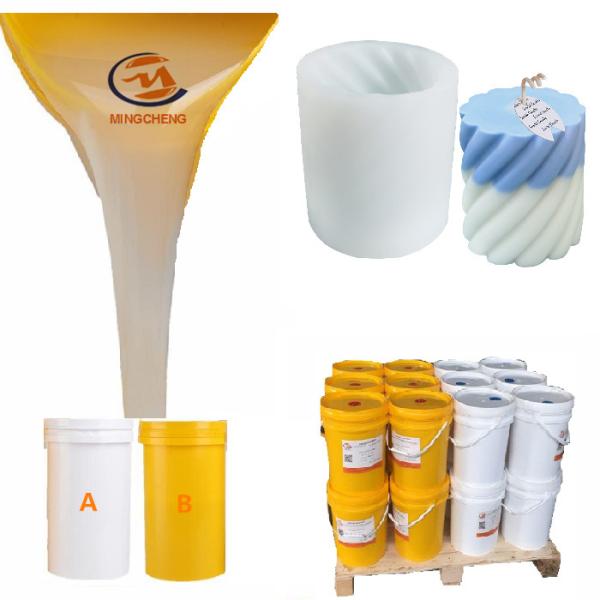 White Tin Cured RTV-2 Silicone Rubber for Candle Wax Mold Making Working Time 30