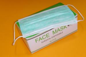 China Custom Green Nurse Face Mask , Disposable Medical Face Masks Eco Friendly factory