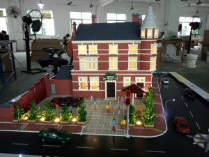 China Resort Hotel Miniature Architectural Models , 3d Table Display Maquette Mockup factory
