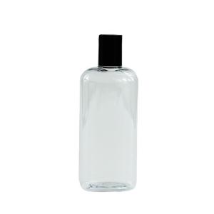 China 300ml PETG Plastic Flat Round Shampoo Body Wash Bottle for Cosmetic Packaging Needs factory
