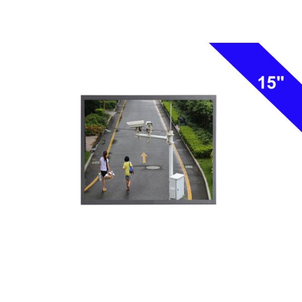 China 500 Nits Brightness HD CCTV LCD Monitor 15 Inch 178° Wide Visual Angle factory