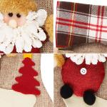 Christmas Stocking, 18" Set of 3 Santa, Snowman, Reindeer, Xmas Character 3D