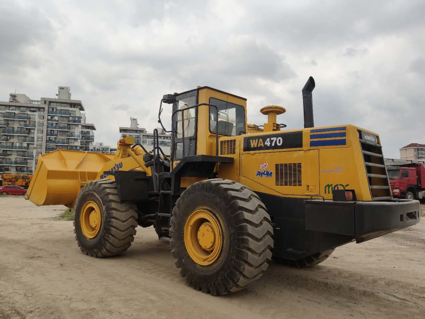 Used Front Wheel Komatsu WA470 Loader 22 Ton Original Japan Made