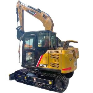 China Original Hydraulic Pump Sany SY 75 Used Mini Excavator for Performance in Shanghai factory
