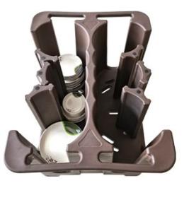 China Hotel Restaurant Adjustable Dish Caddy Dolly For 11.7cm To 33cm Dishes factory