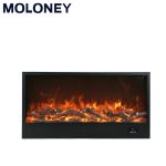 32inch Pure Decor Wood Mantel Fireplace Linear Shape Digital Button