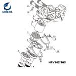 Construction Machinery Parts Hpv050 Hydraulic Pump Spare Parts For Ex120-5