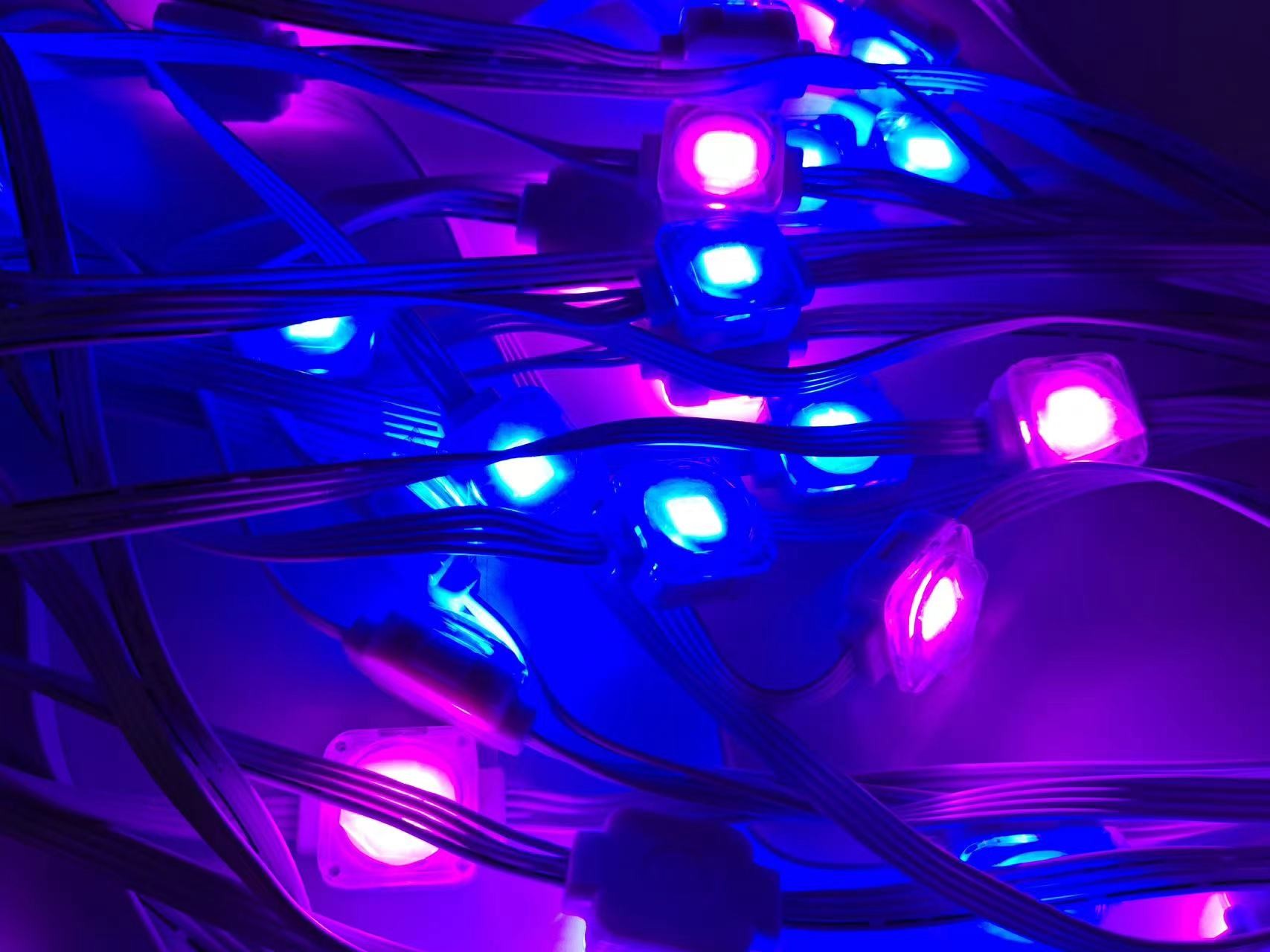 1.5w 12v colorful upgraded smart 25mm outdoor Christmas decorative string lights