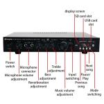 LDZS 5.1 Channel Professional Audio Amplifier Ktv Home Theatre System 2 Mics