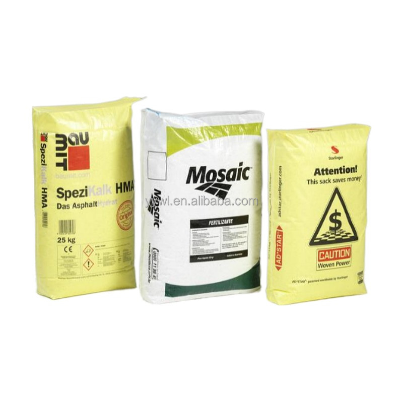 Custom 50 kg Laminated PP Woven WPP Valve Cement Packaging Sacks Heavy Duty Sack 50kg