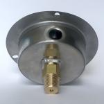 Brass Wetted Liquid Filled Pressure Gauge Flange Mount 2.5 Inches 250 Kg/Cm2 1/4