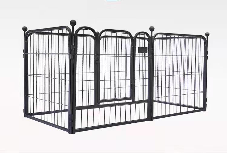 Portable Metal Folding Dog Kennels and Run Fence Panels Perfect for Outdoor Furniture