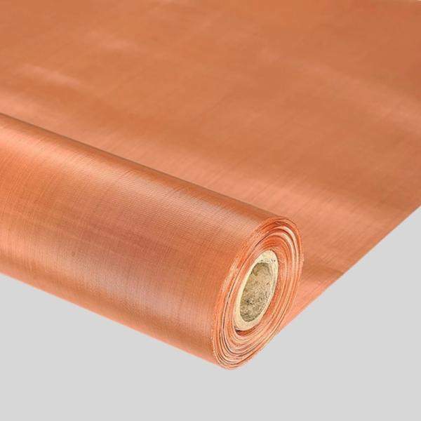 China 1m 1.5m 2m Copper Wire Mesh Screen For Shielding / Decorating factory