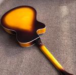 Hollow body JAZZ L5 electric guitar yellow maple top Jazz guitar, double F hole