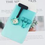 Silicone Nurse Watch Fob Pocket Quartz Doctor Clock Medical with Pencil Case and