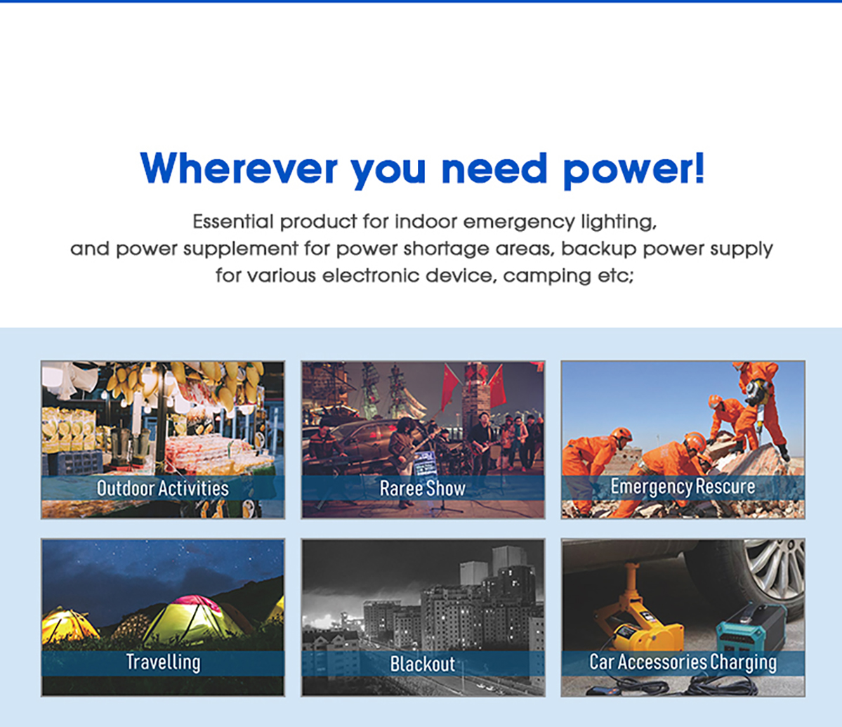 Outdoor Portable Power Station 222Wh Solar Emergency Power Supply 110V / 220V