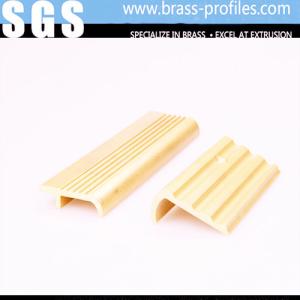 China Extruded Brass Decorative Staircase Non-slip Brass Extrusion Nosings factory