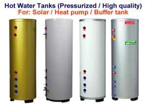 China Pressurised Water Heater Storage Tank , Solar Water Storage Tank Customized Size factory