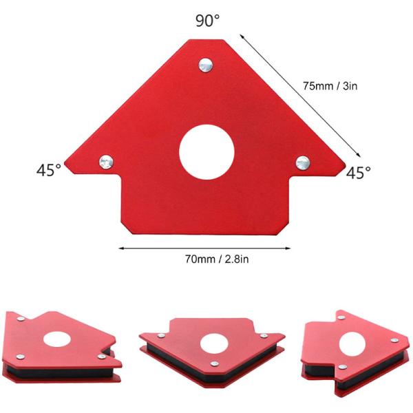 Strong Magnetic Welding Locator Electric Welding Auxiliary Magnetic Suction Right Angle Magnet Bevel Multi-angle Iron Locator