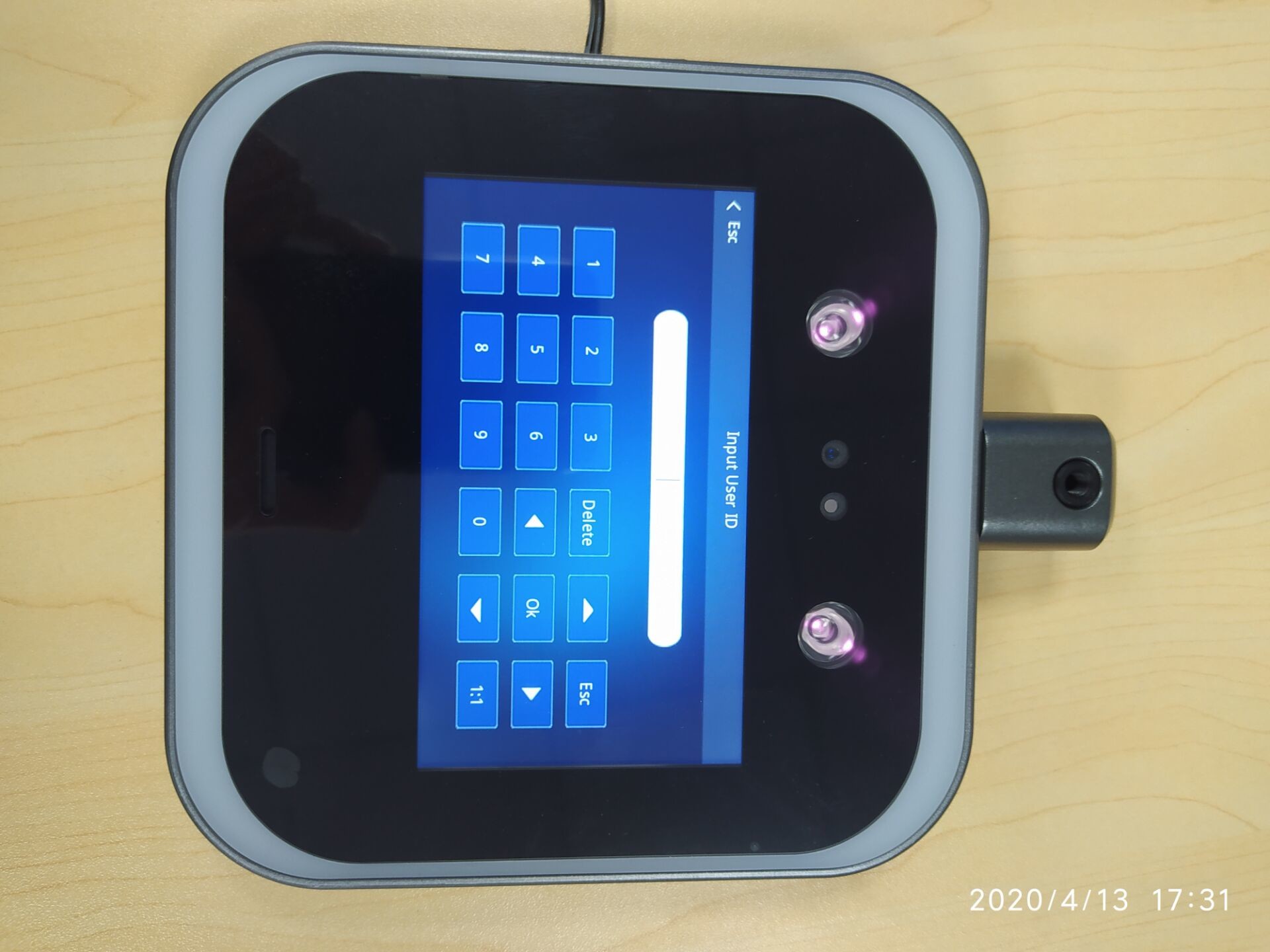 Acrylics Material Facial Recognization Access Control Temperature Testing System