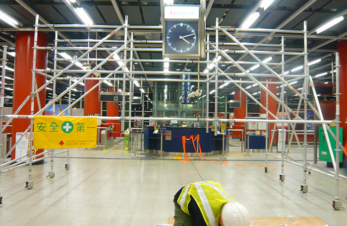 Durable Mobile Scaffold Tower Aluminium Cuplock Scaffolding For Station Maintenance