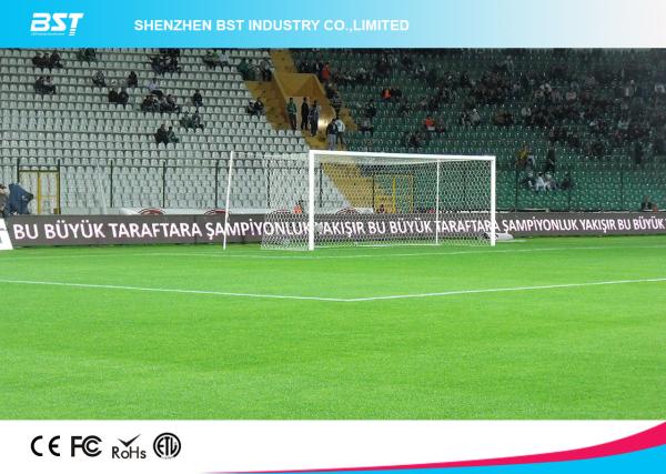 High Brightness Stadium Perimeter Led Display / Football Pitch Advertising