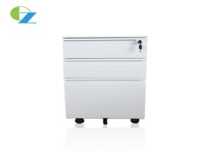China Office Steel 3 Drawer Mobile File Cabinet Adjustable Hanging Divider Bar In Bottom factory