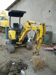 Used KOMATSU PC15 Mini Excavator For Sale with Rubber Track shoe