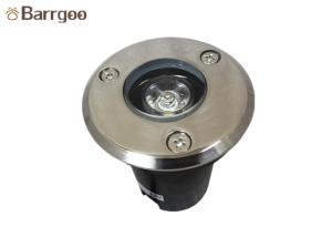 China 1w Mini Black Led Underground Light Round Shape With Aluminum Heat Sink factory