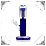 8 Arms Perc Glass Water Pipe With Splash Guard Straight Tube