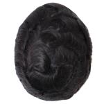 Mens Toupee Human Hair Replacement SystemFrench Lace Poly Skin Hairpieces