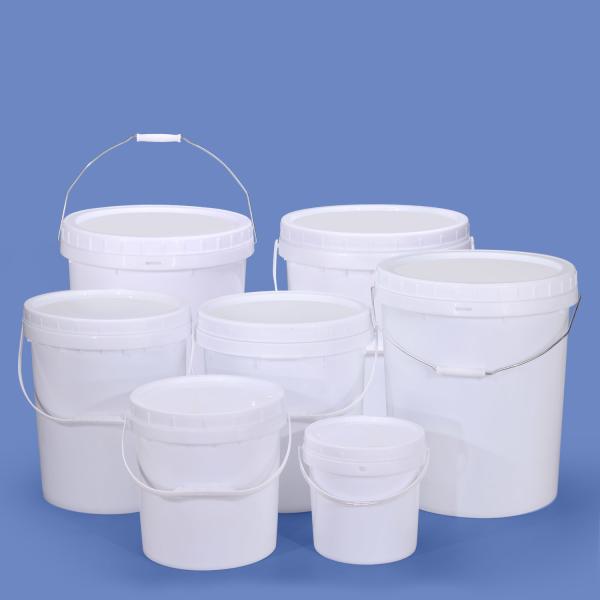 Wholesale Round Durable 5L 10L 20L 5Gal Plastic Bucket with Screw Top for Food