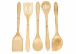Organic Antimicrobial Wooden Kitchen Cooking Tools Spoons Spatulas Natural