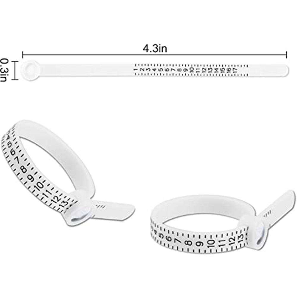 Jewelry Accessories Tools Plastic Ring Sizer US 1-17