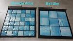 Acid Resistant Glass Marble Mosaic Porcelain Tile 600 X 600mm Customized